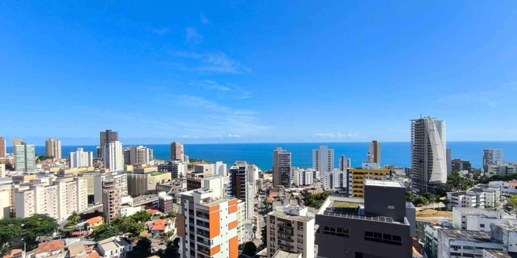 Lindo Vista Mar Completo Com Piscina No Rooftop Do Edf, Proximo Ao Porto Da Barra *